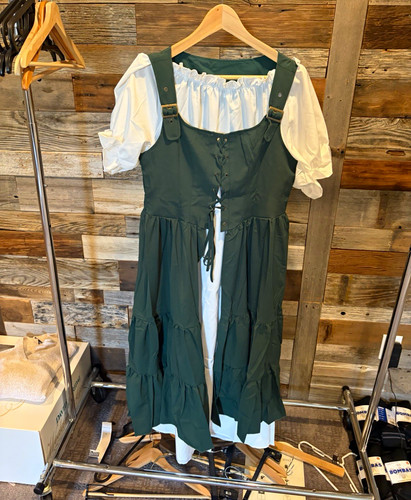 Handmade green dirndl dress - handmade,