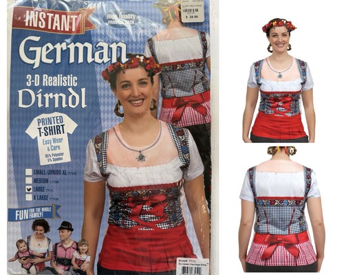 Dirndl oktoberfest instant - dirndl, 3-d