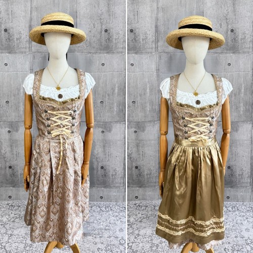 Alpenfeuer dirndl dress beige - dirndl,