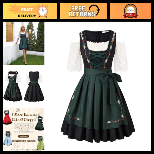 German bavarian dirndl dress - german,