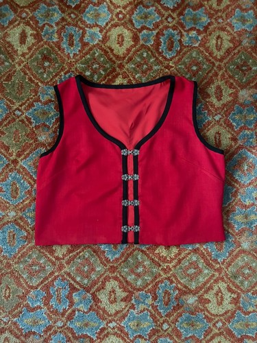 Oktoberfest dirndl red vest - oktoberfest,